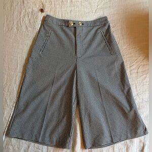 Maeve high waisted houndstooth trousers